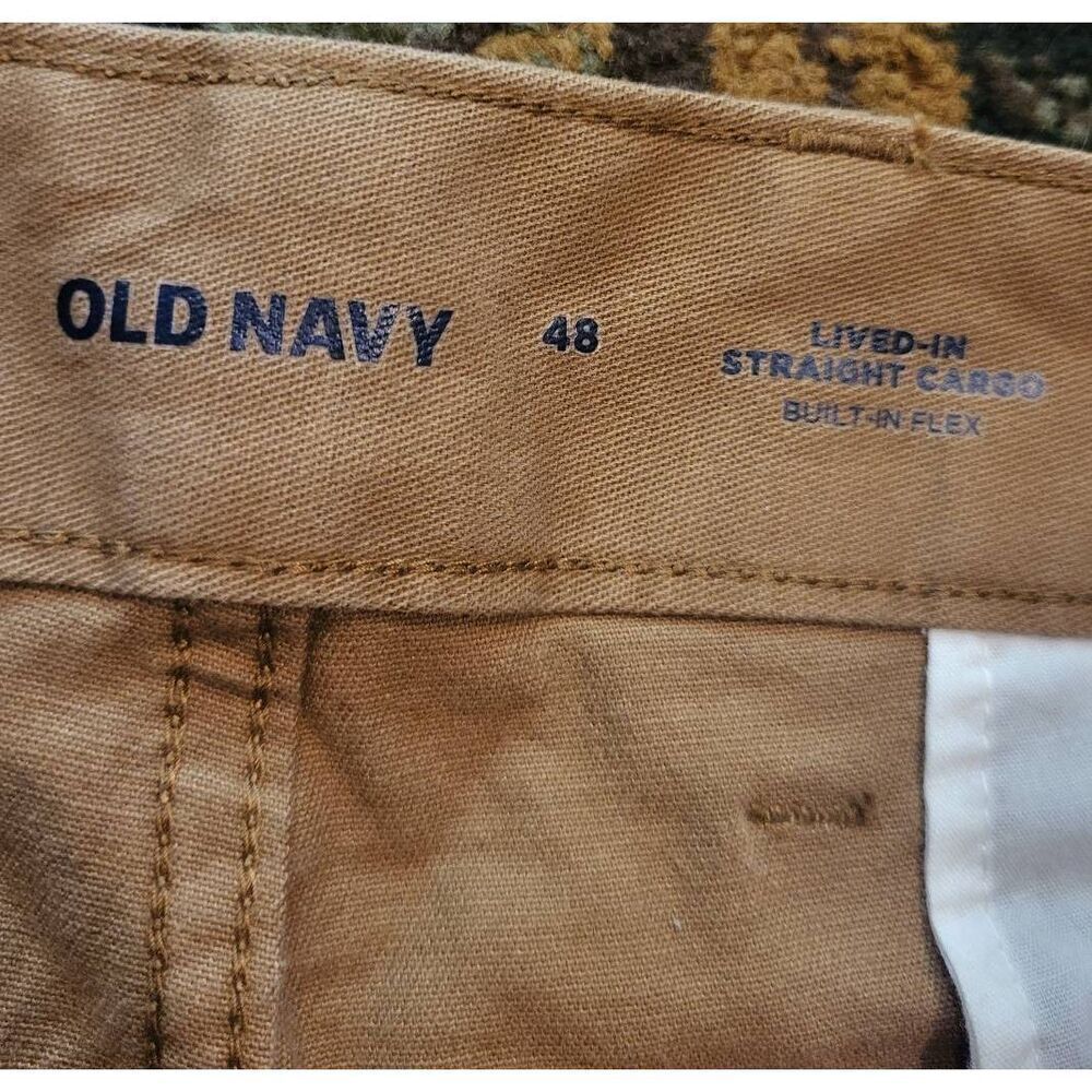 NWT Old Navy Shorts Men's 42 Brown Falconry Lived In Straight Cargo Cotton - Picture 5 of 5